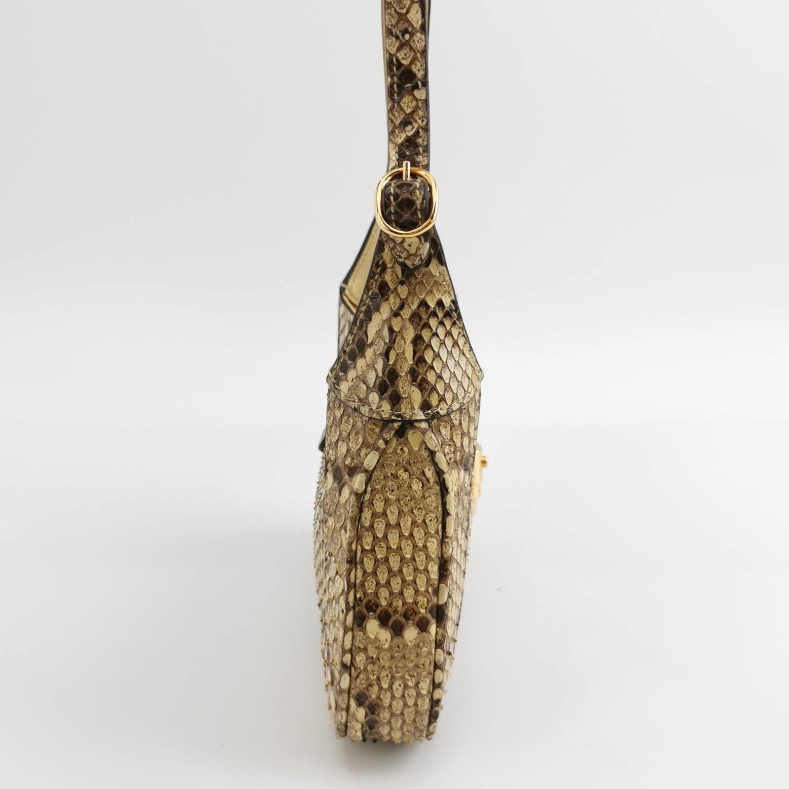 Gucci Jackie -skin Adjustable Strap Size Leather Python Multicolor Mini Travel Bag