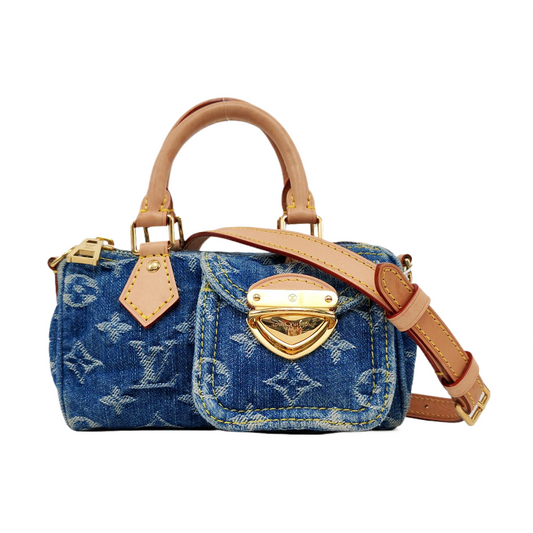 Louis Vuitton Neo Speedy Super Denim Blue Crossbody Bag