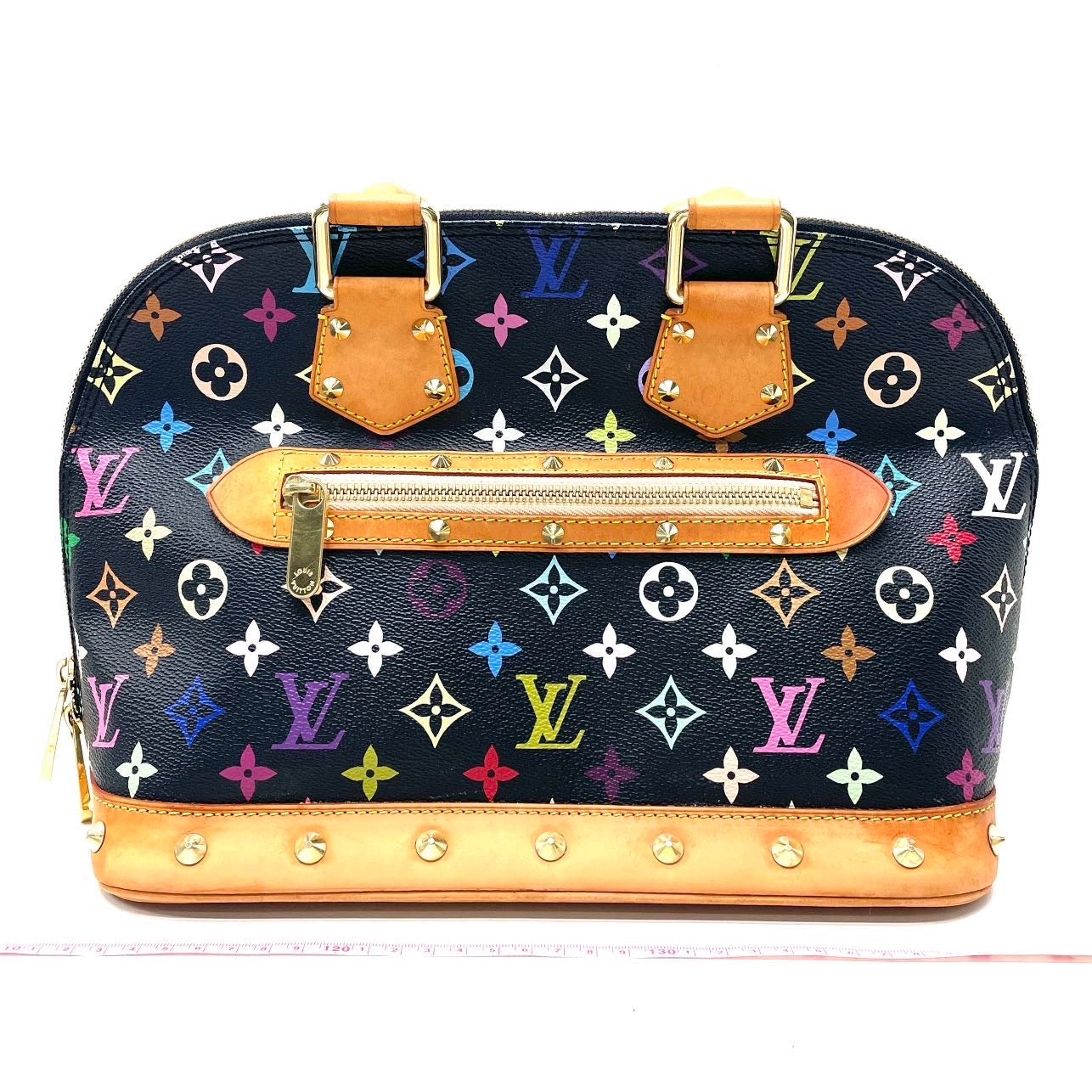 Louis Vuitton x Takashi Murakami Alma Multicolor Black Handbag Multicolor 1
