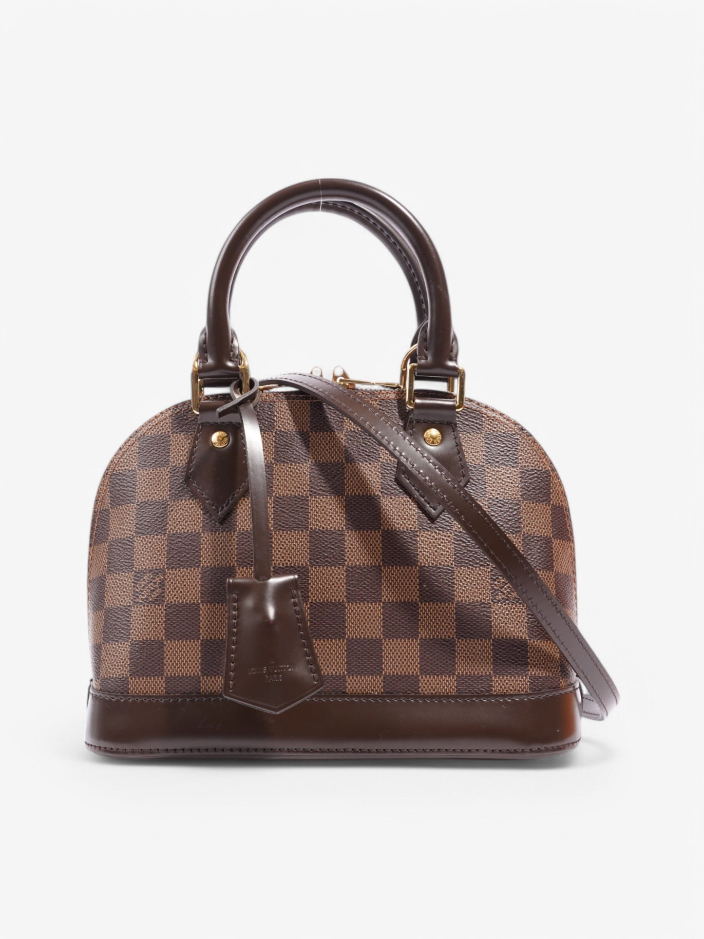 Louis Vuitton Alma Ebene Coated BB Damier Canvas Coated Canvas Apparel