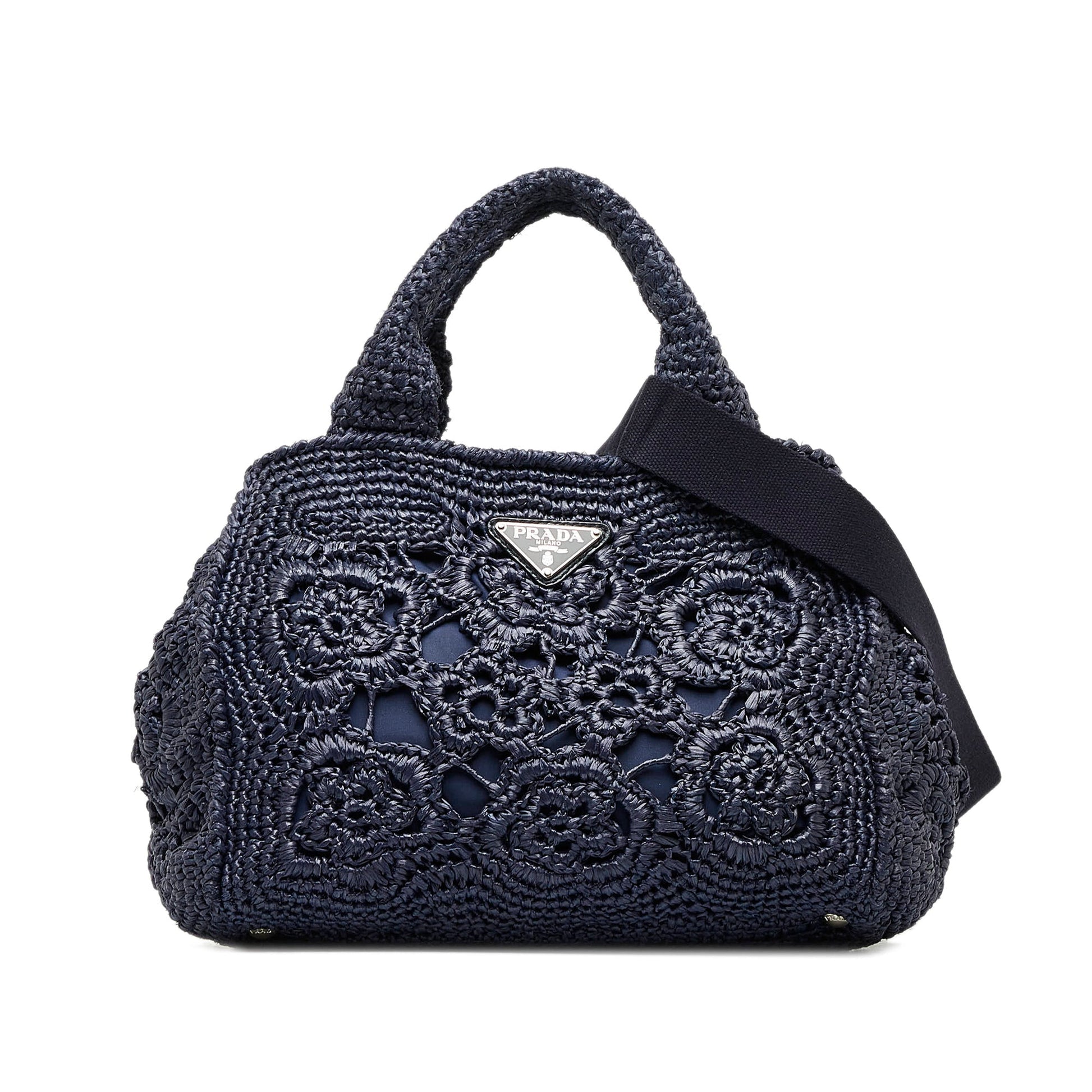 Prada Satchel Raffia Satchel Bag