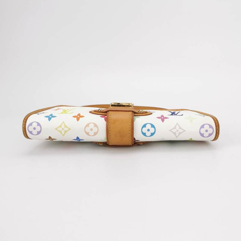 Louis Vuitton x Takashi Murakami Shirley White Multicolor Shoulder Bag