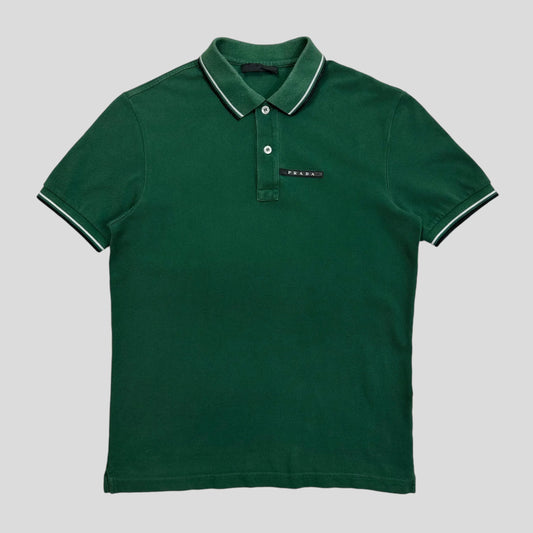 Prada Handbag Milano Forest Polo Shirt - S Green