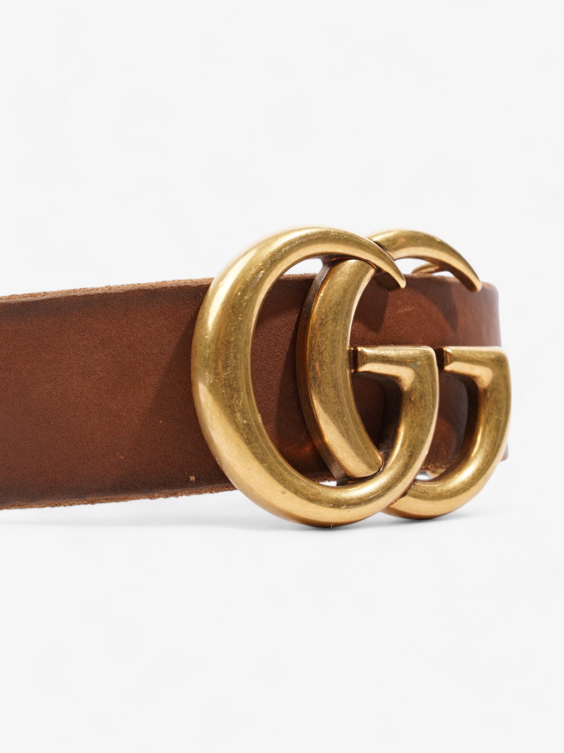 Gucci Marmont Wide Belt Handbag Leather Brown Accessory 3