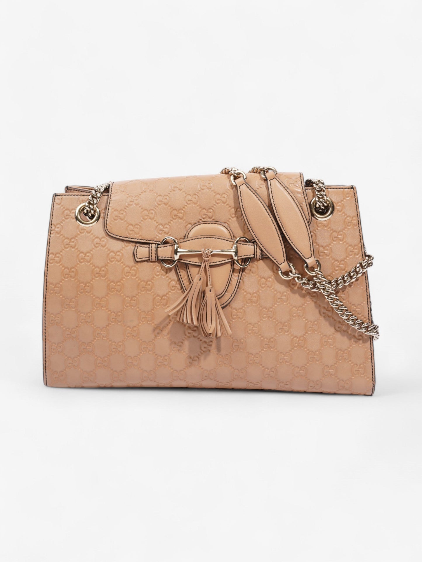 Gucci Emily ssima Light Taupe Supreme Shoulder Bag Canvas Large