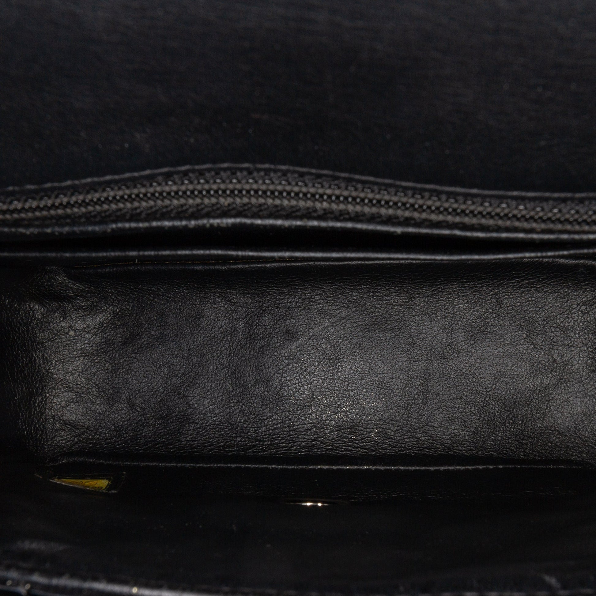 Black Chanel Mini Square Classic Patent Single Flap Crossbody Bag