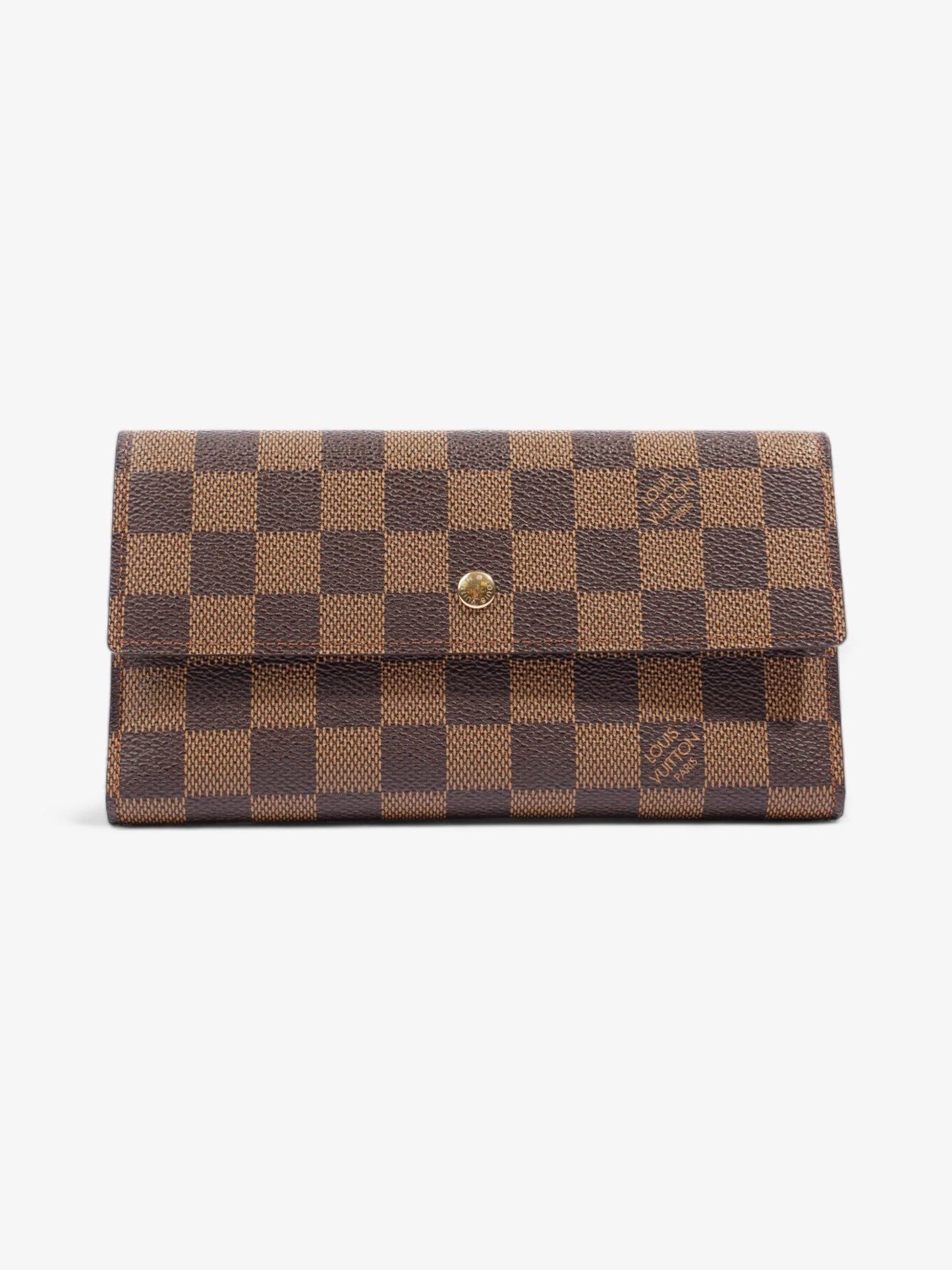 Louis Vuitton Sarah Long Ebene GM Canvas Damier Wallet Case