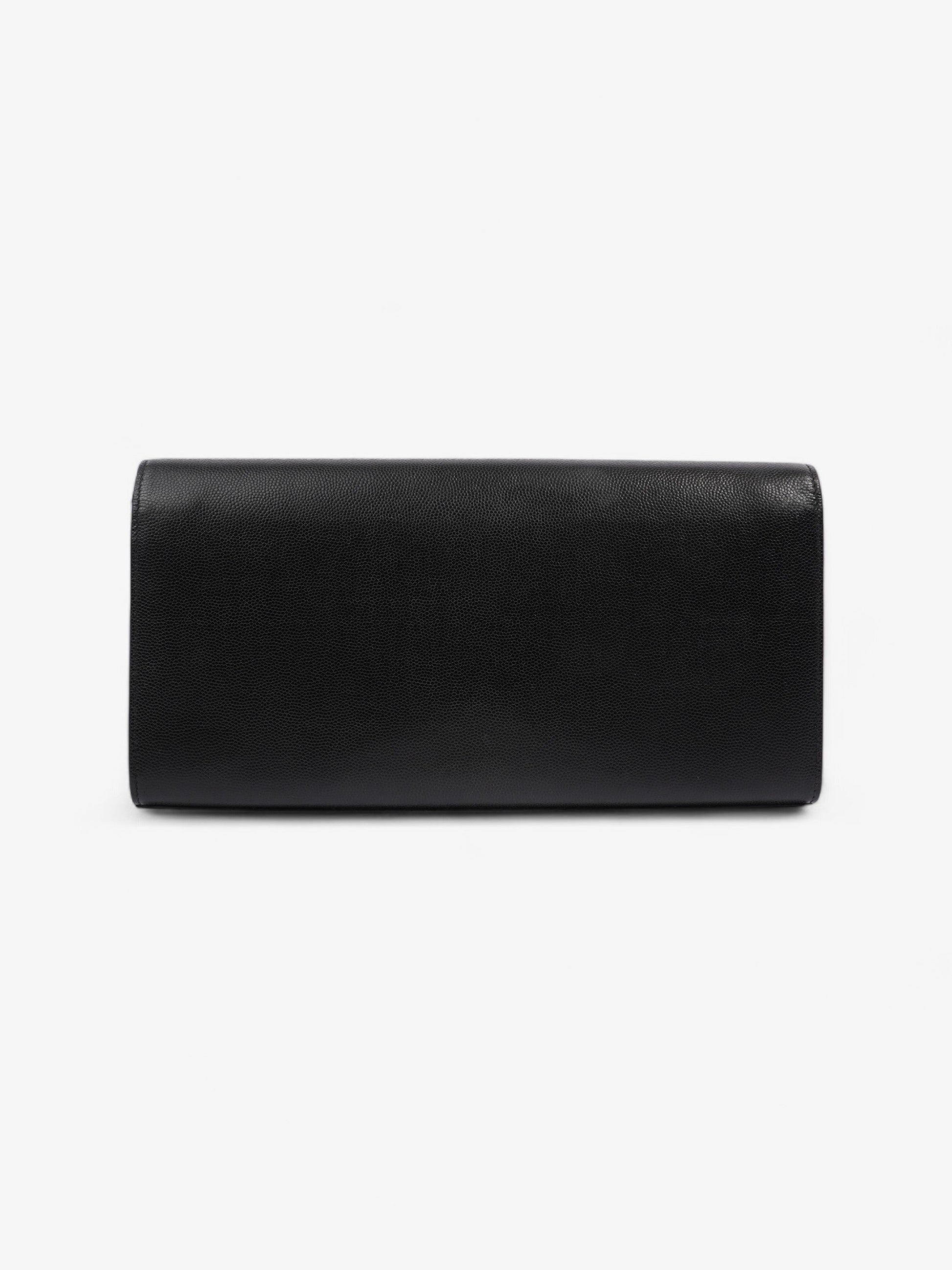 YSL Saint Laurent Cassandre Clutch Leather Black Clutch Bag