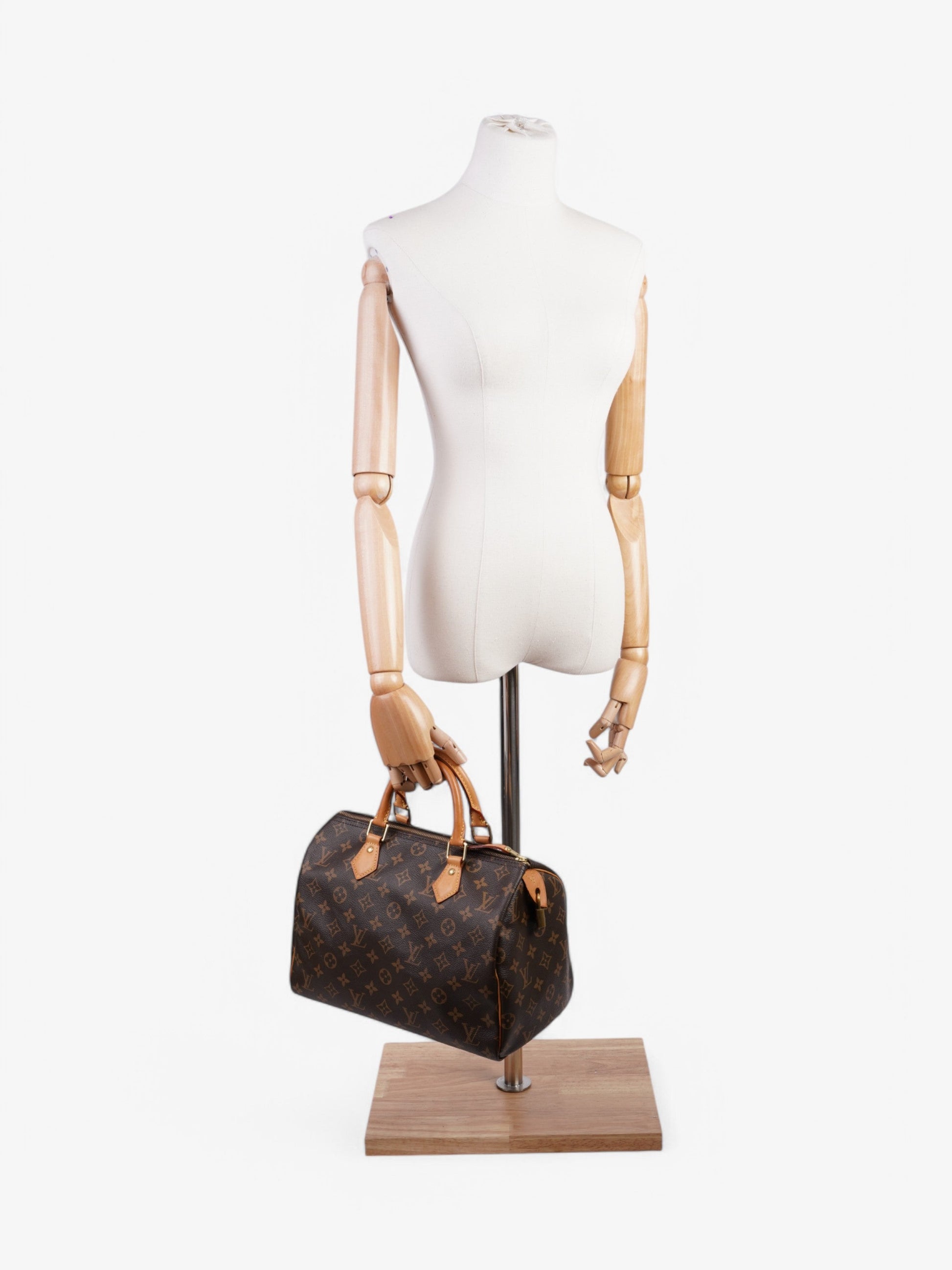 Louis Vuitton Speedy Coated 30 Monogram Canvas Coated Canvas Apparel Canvas 227