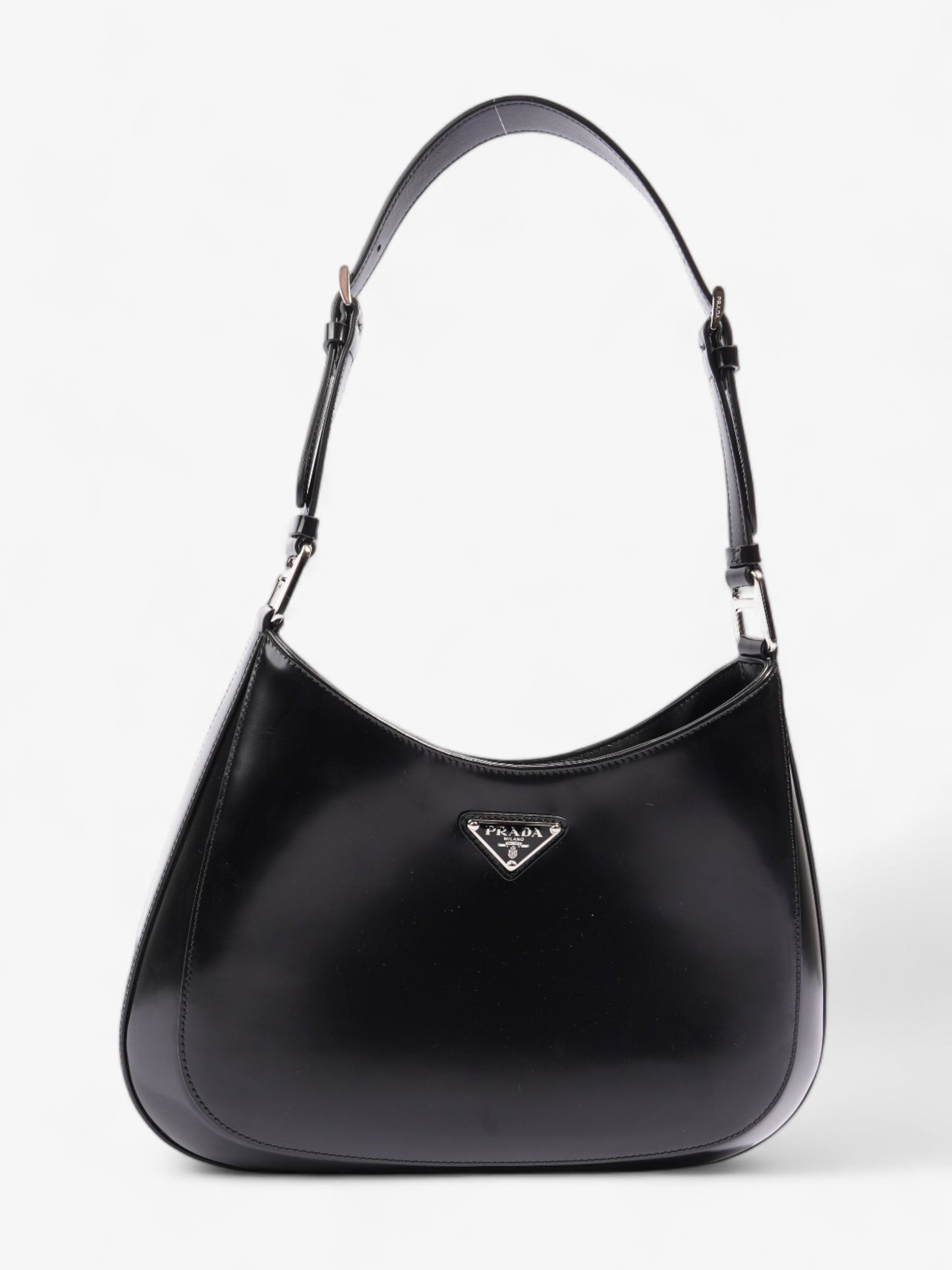 Prada Cleo Shoulder Bag Leather Black