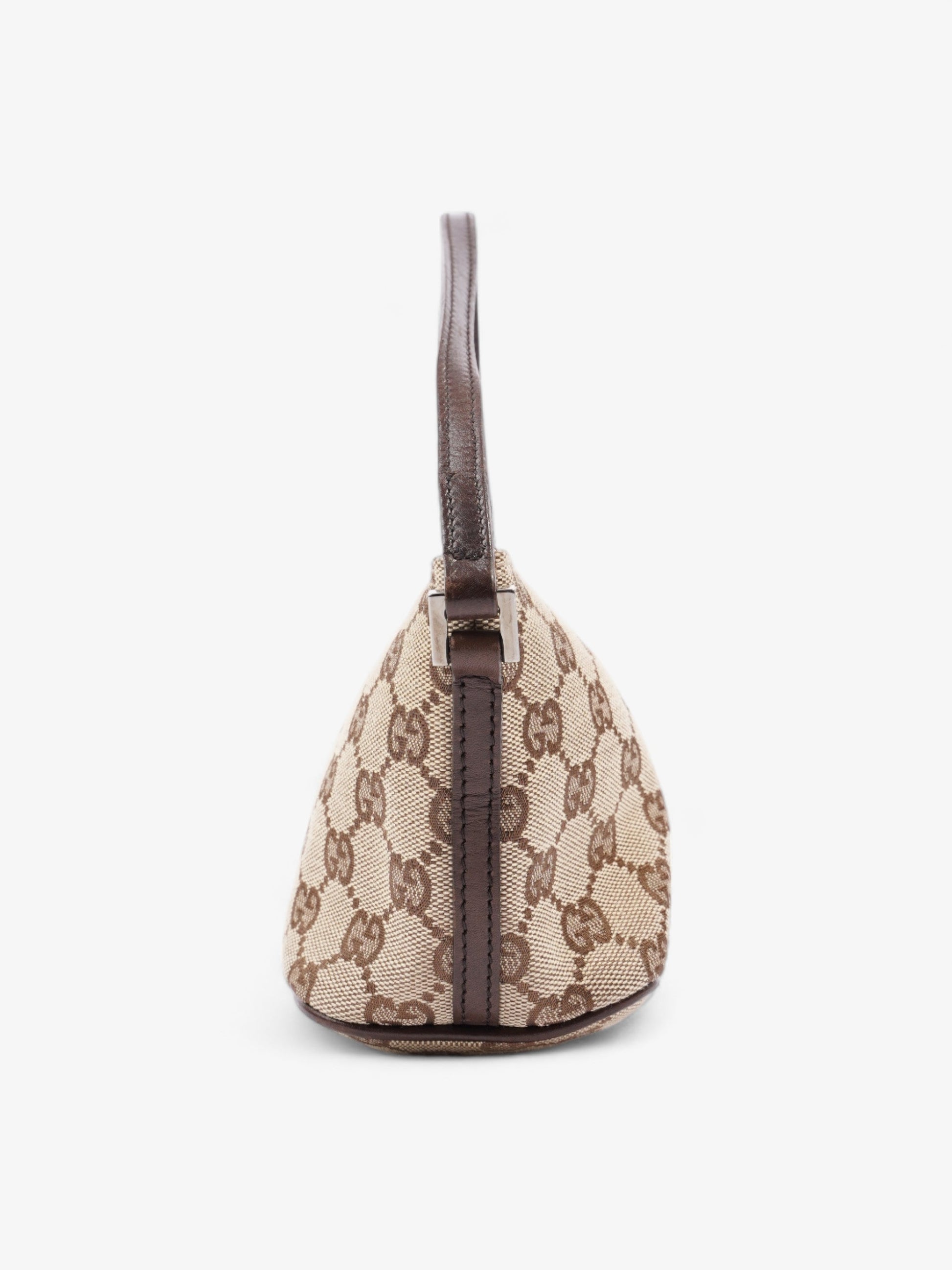 Gucci Boat Pochette And Ebony Supreme Shoulder Bag Canvas Beige