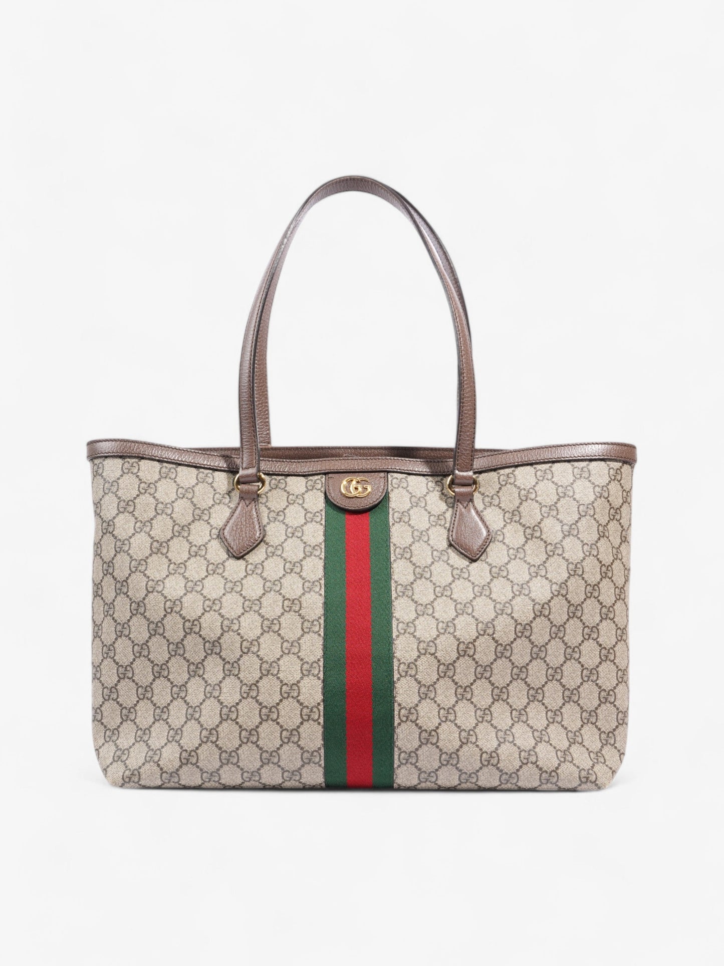 Gucci Ophidia Tote Supreme Medium Canvas Red Tote Bag