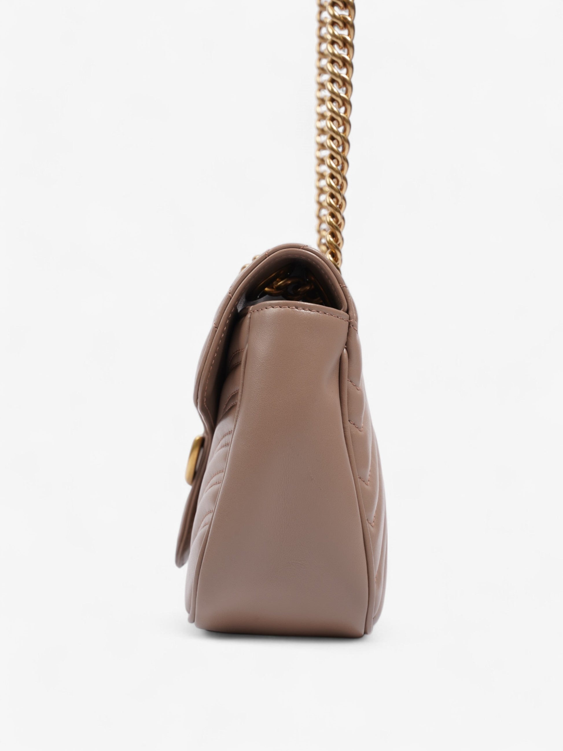 Gucci Marmont Rose Small Shoulder Bag Leather Matelasse