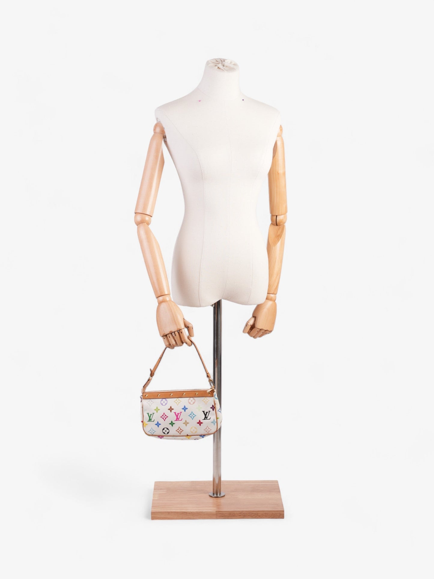 Louis Vuitton Pochette Accessoires Multicolour Monogram Leather Clutch Bag