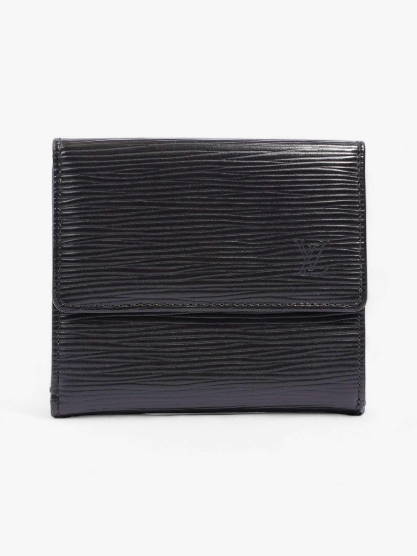 Louis Vuitton Bifold Epi Leather Black Wallet Case Epi Leather