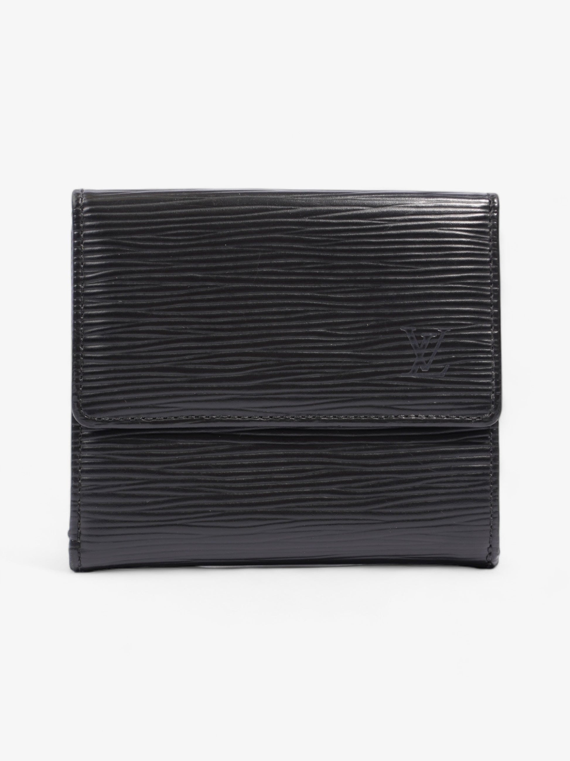 Louis Vuitton Bifold Epi Leather Black Wallet Case Epi Leather