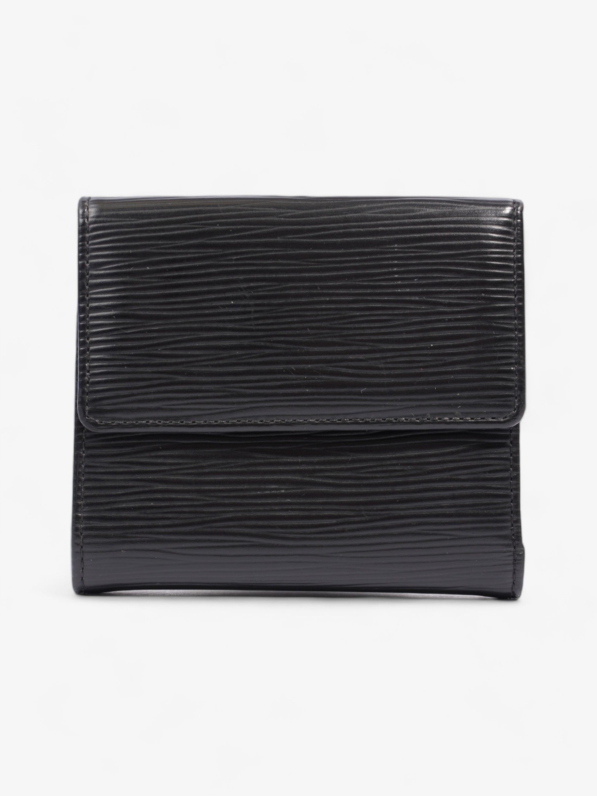 Louis Vuitton Bifold Epi Leather Black Wallet Case Epi Leather
