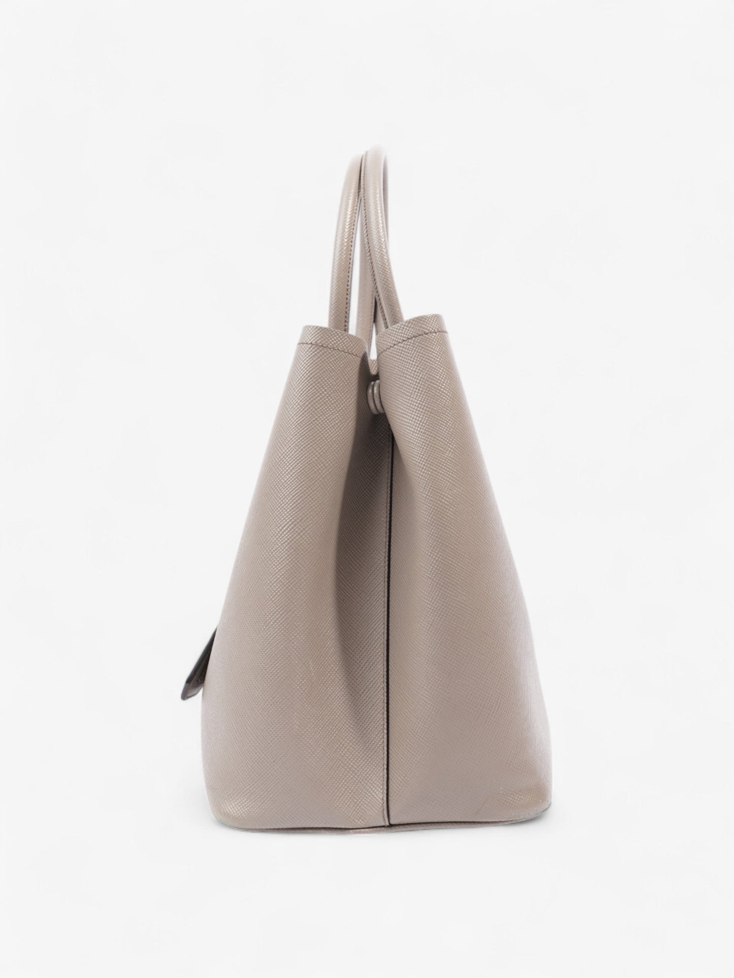 Prada Galleria Grey Tote Bag Leather Saffiano Gray