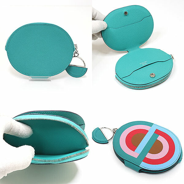 Coin Case Epsom Multicolor Vert Verone In Mini Travel Bag