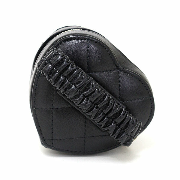 Chanel Coin lambskin Heart-shaped arm coin Black Handbag