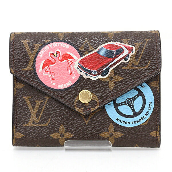 Louis Vuitton Tri-fold M62151 Victorine Monogram Canvas Brown Wallet Case