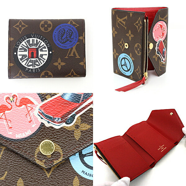 Louis Vuitton Tri-fold M62151 Victorine Monogram Canvas Brown Wallet Case
