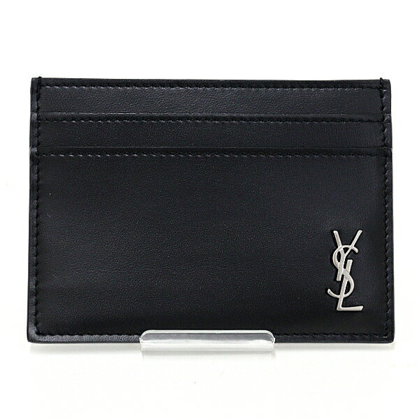 Saint Card Case Card Case Tiny Cassandra Leather Black Travel Bag
