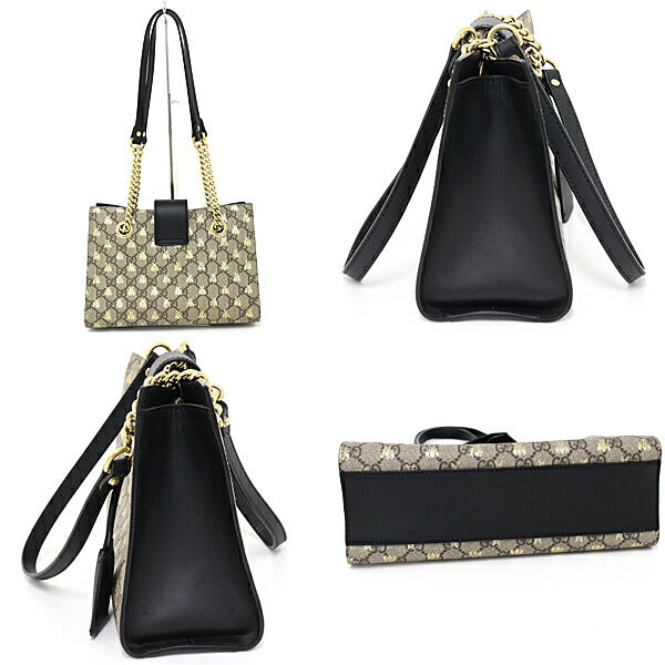 Gucci GG Supreme Padlock Canvas Beige Small Shoulder Bag