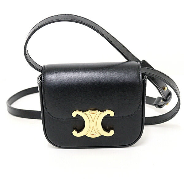 Shoulder Bag Triomphe Leather Black