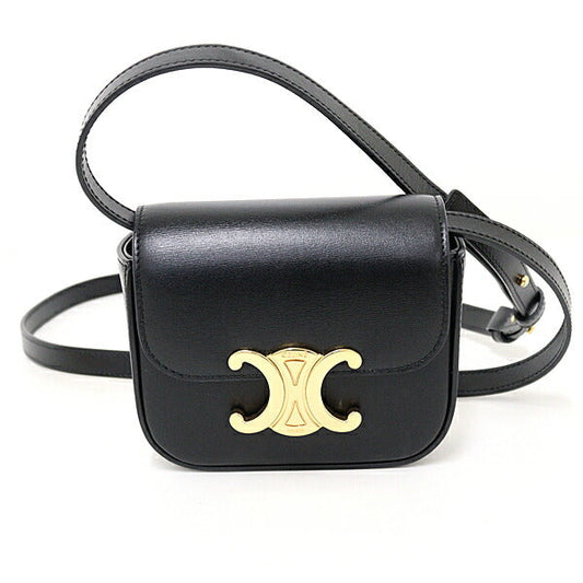 Shoulder Bag Triomphe Leather Black