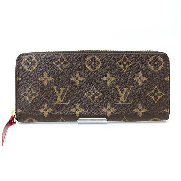 Louis Vuitton Long Purse M60742 Portefeuille Clemence Monogram Canvas Brown Wallet Case