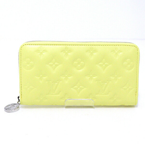 Louis Vuitton Long Purse M83104 Lamb yellow Leather Wallet Case