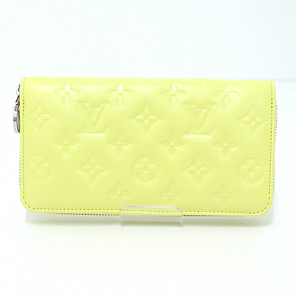Louis Vuitton Long Purse M83104 Lamb yellow Leather Wallet Case