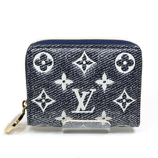 Louis Vuitton Bifold M82525 Lamb omen Leather Gold Navy Wallet Case