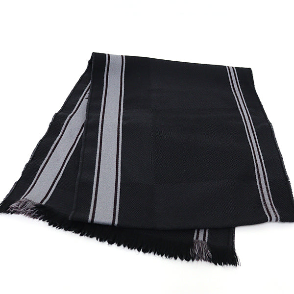 Louis Vuitton Scarf M72685 Dark Scarf Echarpe Wool Gray Apparel