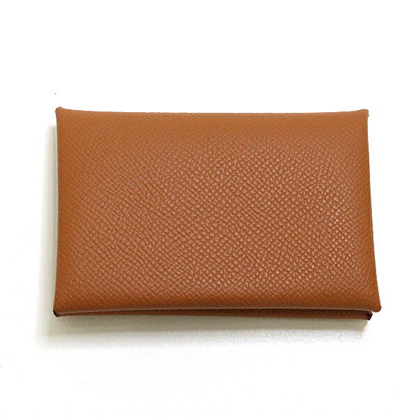 Card Case Epsom Calvi Handbag Brown Travel Bag