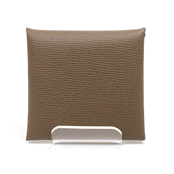 Coin Case Coin Case Bastia Epsom Etoupe Leather Brown Travel Bag