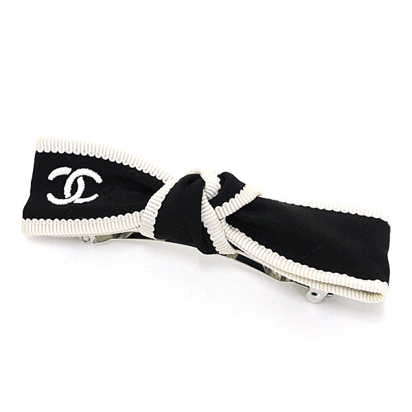 Chanel hair silk hair Black Handbag