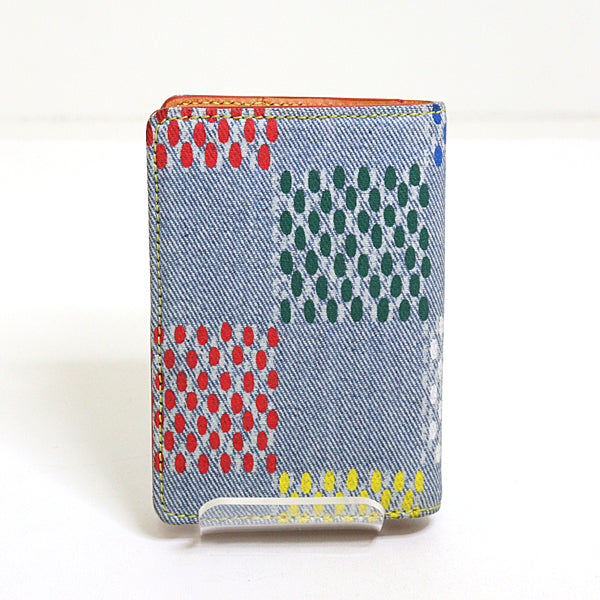 Louis Vuitton N00164 Organizer De Poch Leather Denim Multicolor Wallet Case