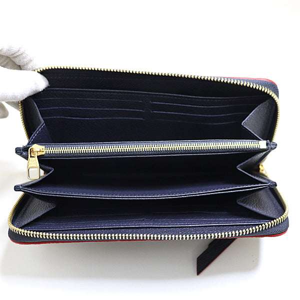 Louis Vuitton Long Purse M62121 Empreinte E Monogram Leather Navy Wallet Case