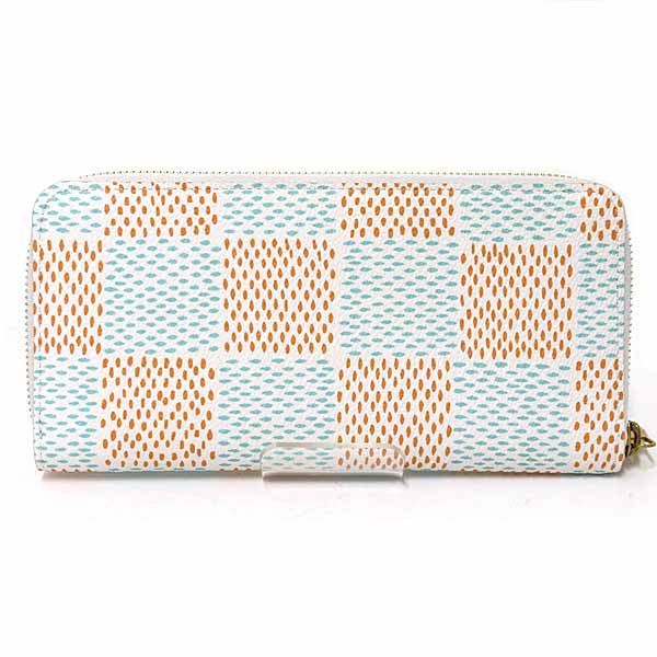 Louis Vuitton Long Purse N40675 Damier Zippy Canvas White Wallet Case
