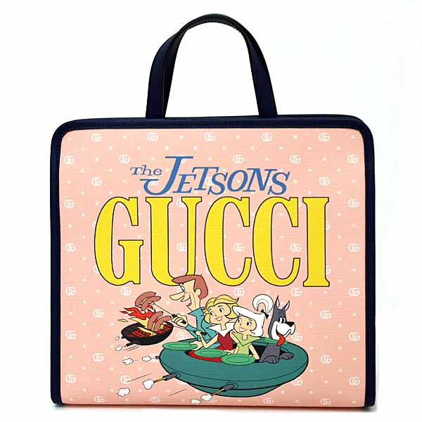 Gucci Coated Jetsons x Canvas Pink Handbag
