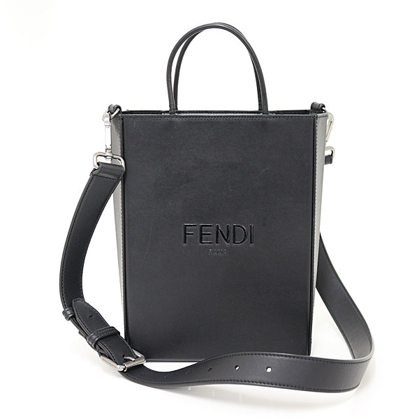 Fendi Shoulder Bag 7Va512 Shopping Bag Leather Black Small