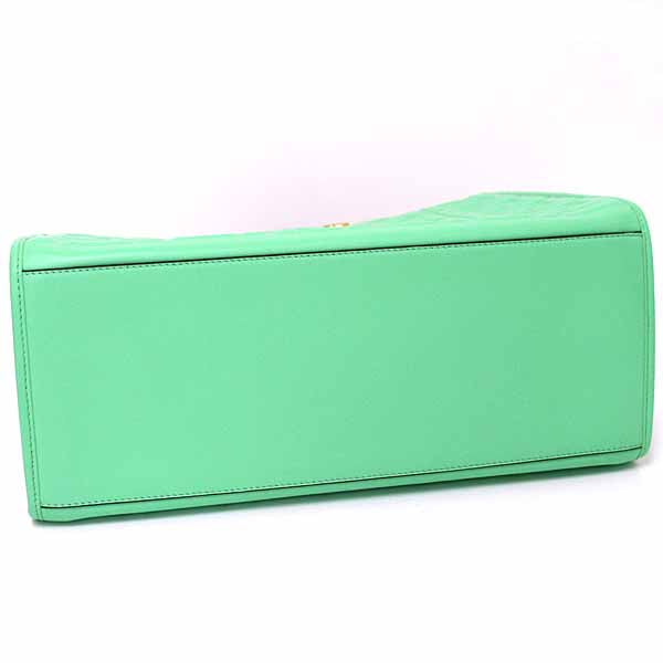Fendi Tote Bag 8Bh386 Smooth Rubbed Sunshine Green Medium