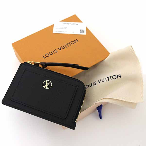 Louis Vuitton Coin M14550 Porto Cult Lowkey Leather Black Wallet Case