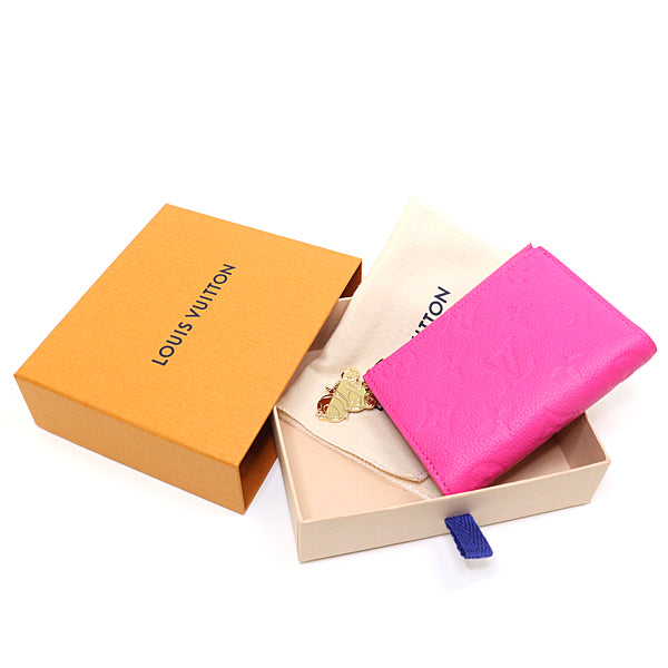 Louis Vuitton Bifold M14087 × TM Portefeuille・Lisa Leather Pink Wallet Case