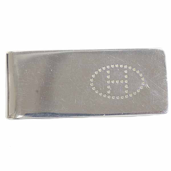 Money Clip H Evelyn Perforation Handbag Silver Travel Bag