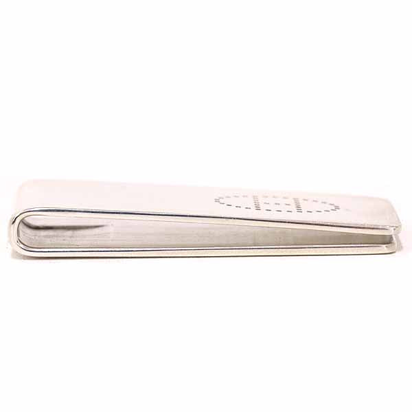 Money Clip H Evelyn Perforation Handbag Silver Travel Bag