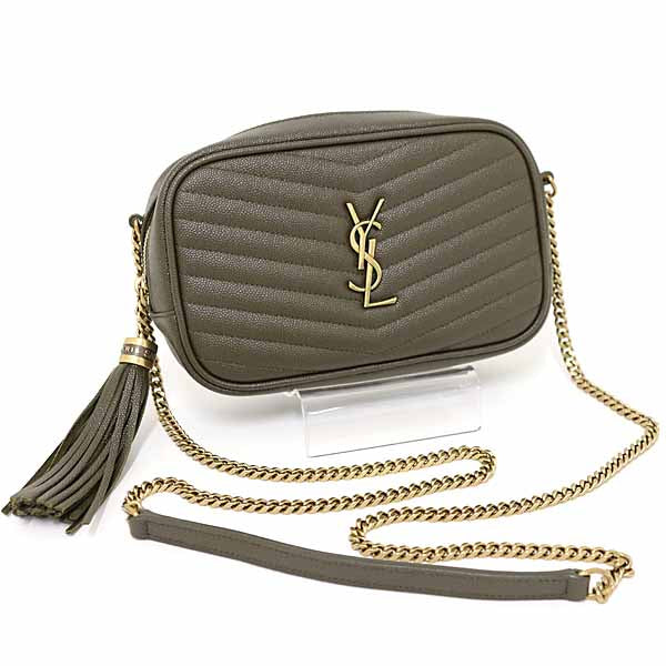 YSL Saint Laurent YSL Saint Shoulder Bag Calfskin Khaki Lou Mini