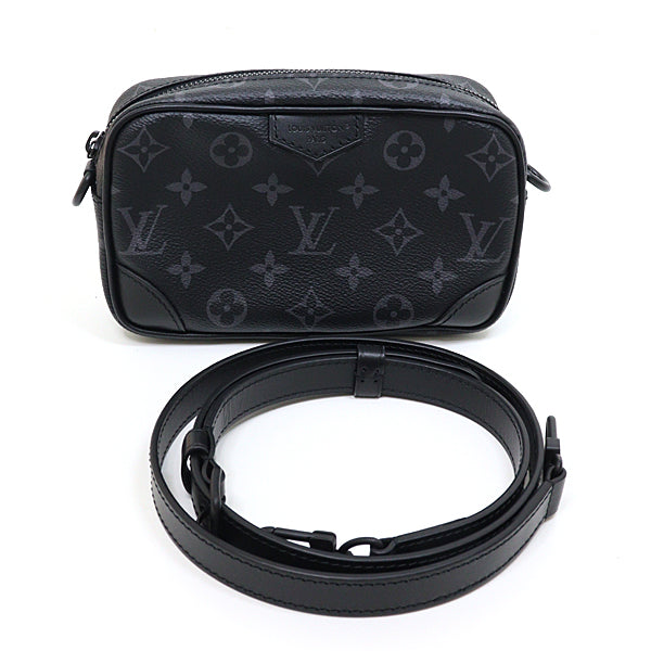 Louis Vuitton Trocadero Wearable Monogram Canvas Black Grey Wallet Case
